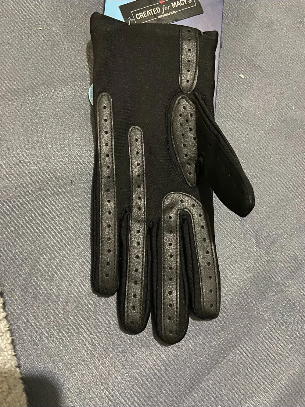 Isotoner Soft Black Gloves L/ XL Brand New